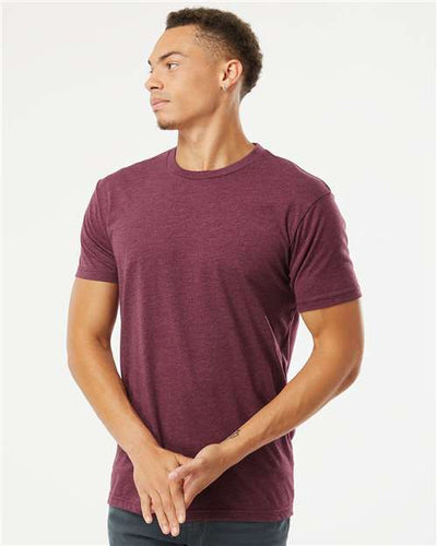 Next Level 6210 Heather Maroon — on model front
