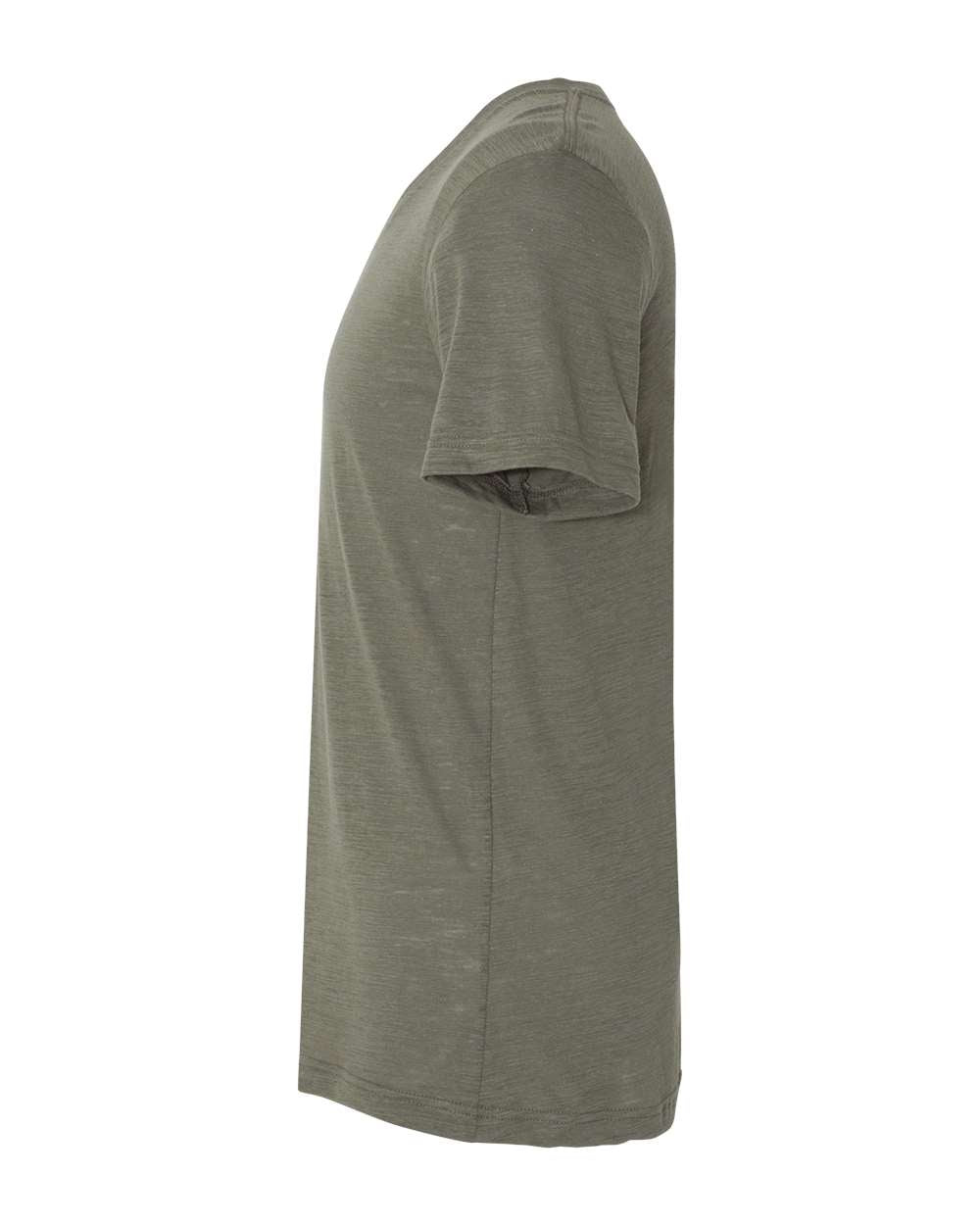 Unisex Jersey Short-Sleeve V-Neck T-Shirt - Olive Slub