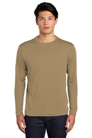Unisex Long Sleeve PosiCharge Competitor Tee - Coyote Brown