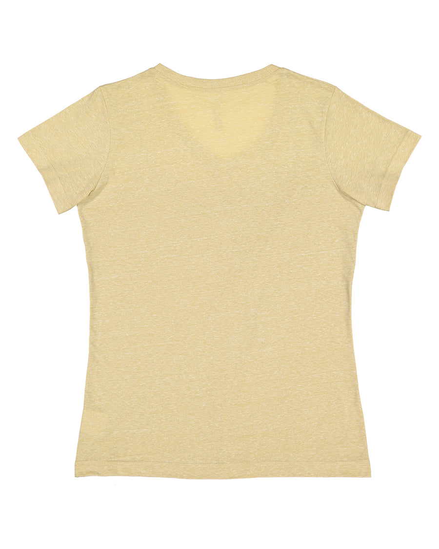 Women's Harborside Melange V-Neck T-Shirt - Stone Melange