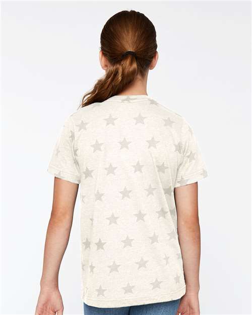 Code Five 2229 Natural Heather Star — on model back