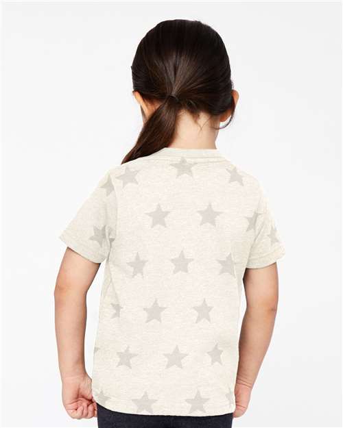 Code Five 3029 Natural Heather Star — on model back
