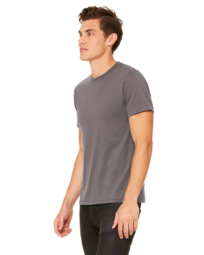 Unisex Poly-Cotton Short-Sleeve T-Shirt - Asphalt