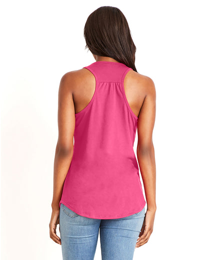 Women's Gathered Racerback Tank - Hot Pink