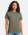 Hanes 5280 Fatigue Green — on model front