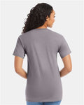 Hanes 5280 Graphite — on model back