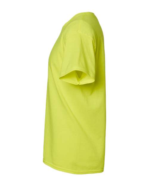 Hanes 5280 Safety Green — direct side