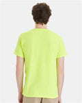 Hanes 5280 Safety Green — on model back