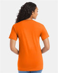 Hanes 5280 Safety Orange — on model back