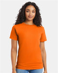 Hanes 5280 Safety Orange — on model front