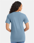 Hanes 5280 Stonewashed Blue — on model back