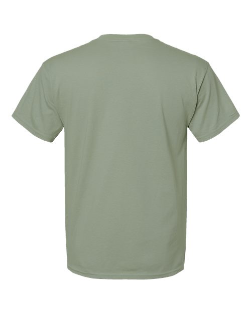 Hanes 5280 Stonewashed Green — back