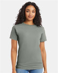 Hanes 5280 Stonewashed Green — on model front