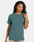 Hanes 4980 Cactus Heather — on model front