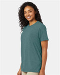 Hanes 4980 Cactus Heather — on model side