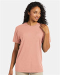 Hanes 4980 Marbled Cantaloupe — on model front