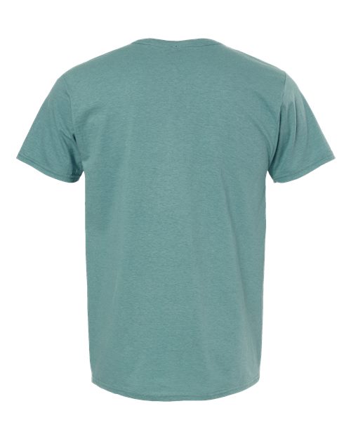 Hanes 4980 Marbled Green Clay — back