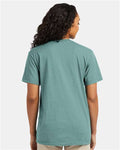 Hanes 4980 Marbled Green Clay — on model back