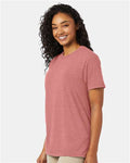 Hanes 4980 Mauve Heather — on model side