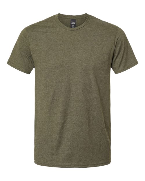 Hanes 4980 Military Green Heather — front