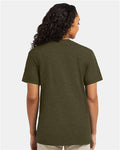 Hanes 4980 Military Green Heather — on model back