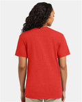 Hanes 4980 Poppy Red Heather — on model back