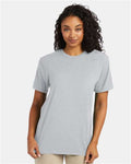 Hanes 4980 Silverstone Heather — on model front