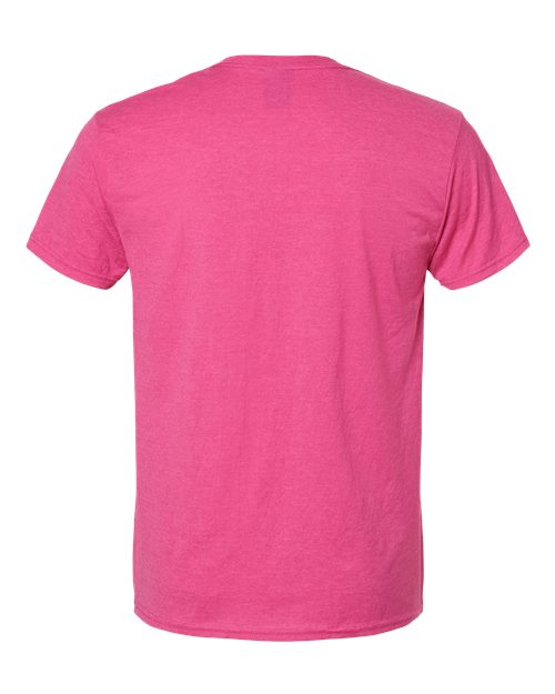 Hanes 4980 Wow Pink Heather — back