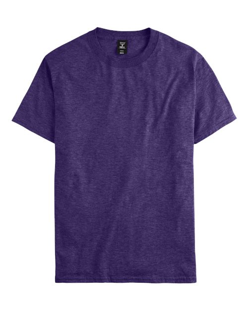 Hanes 5180 Grape Smash Heather — front