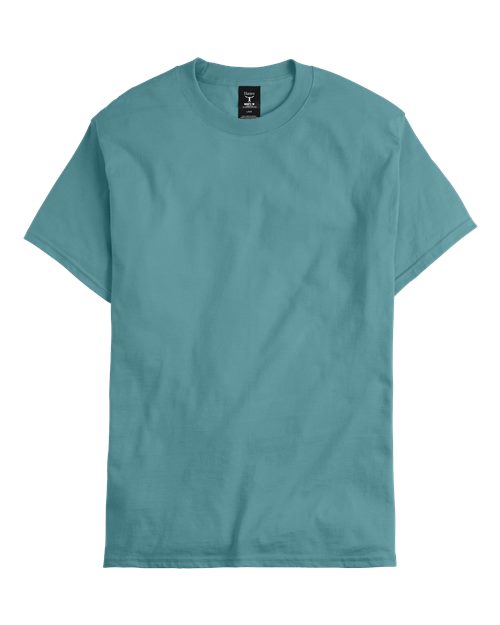 Hanes 5180 Green Clay — front