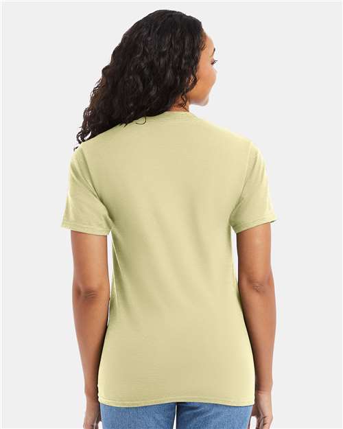 Hanes 5180 Lemon Meringue — on model back