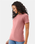 Hanes 5180 Mauve — on model side