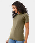 Hanes 5180 Oregano — on model side