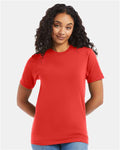 Hanes 5180 Poppy Red — on model front