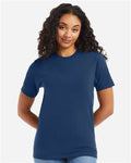 Hanes 5180 Regal Navy — on model front