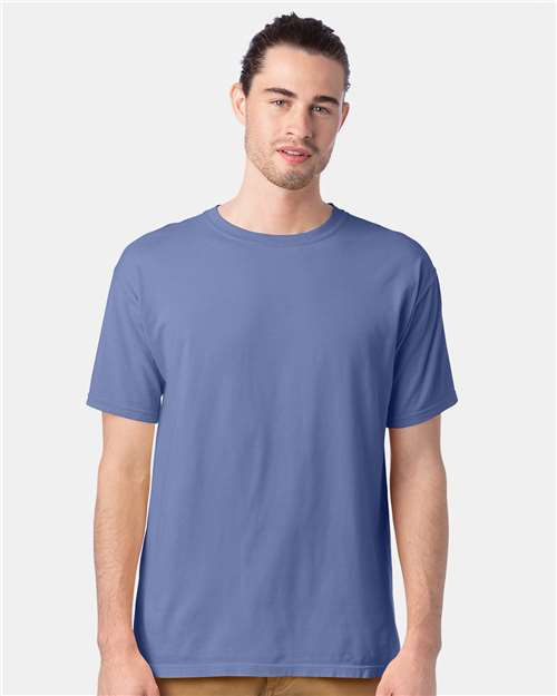 ComfortWash by Hanes GDH100 Frontier Blue — on model front