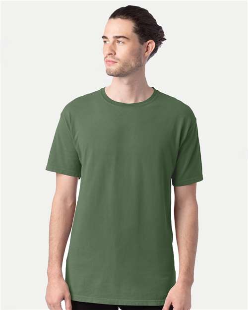 ComfortWash by Hanes GDH100 Moss — on model front