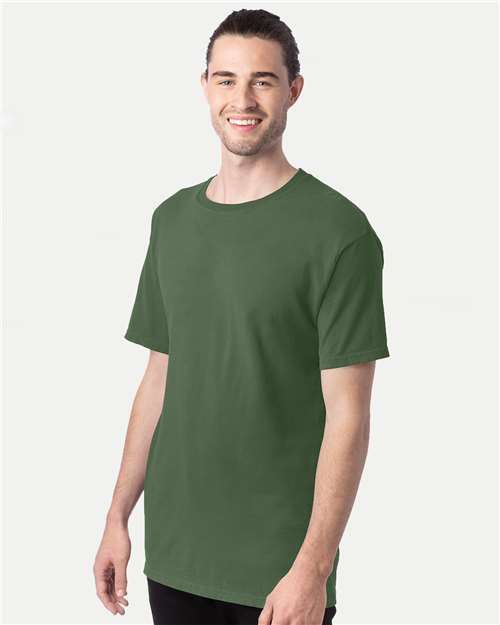 ComfortWash by Hanes GDH100 Moss — on model side
