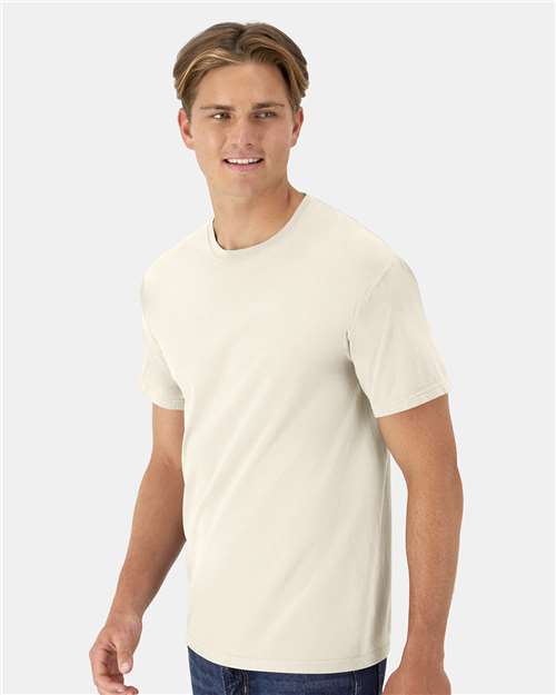 ComfortWash by Hanes GDH100 Parchment — on model side