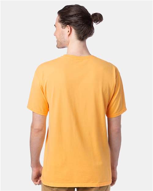 ComfortWash by Hanes GDH100 Butterscotch — on model back