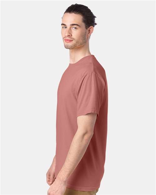 ComfortWash by Hanes GDH100 Mauve — on model side