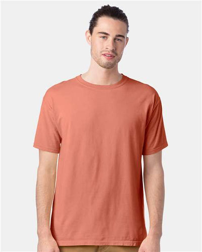ComfortWash by Hanes GDH100 Clay — on model front