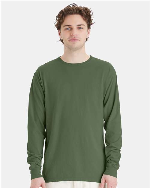 ComfortWash by Hanes GDH200 Moss — on model front