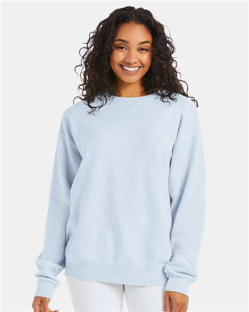 ComfortWash by Hanes GDH400 Soothing Blue — on model front
