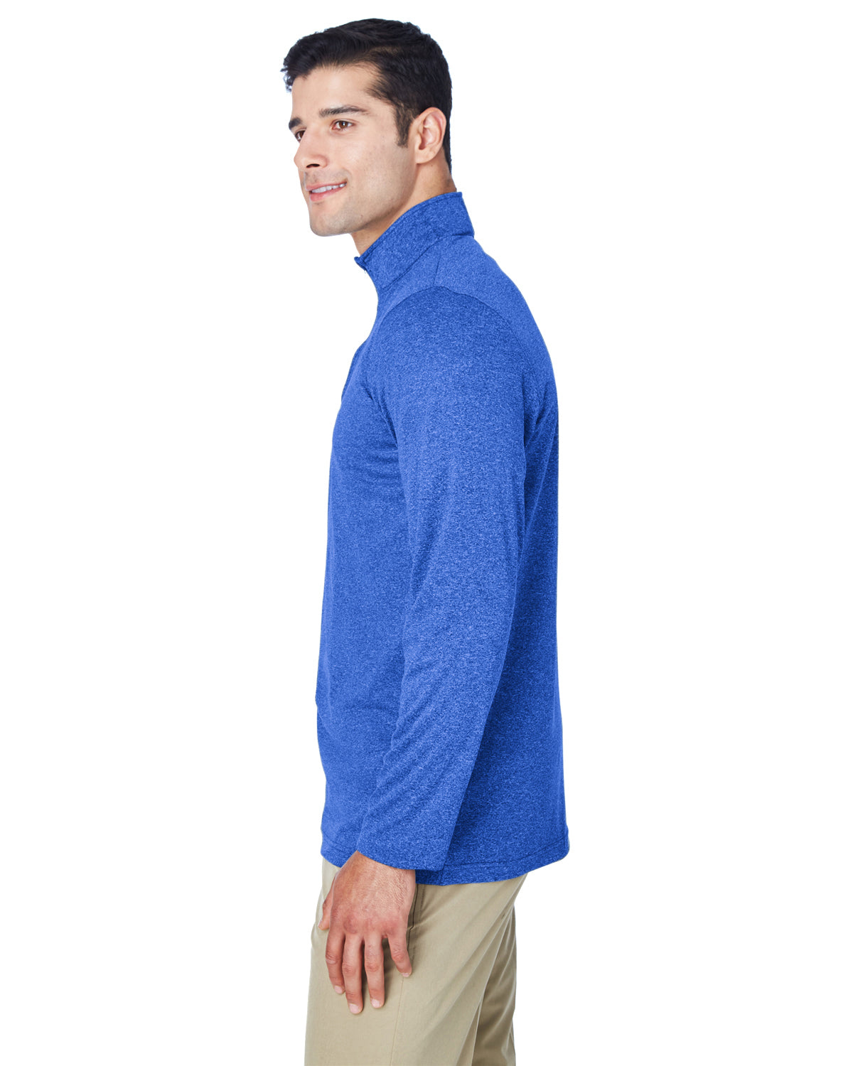 Men's Cool & Dry Heathered Performance Quarter-Zip - Royal Heather