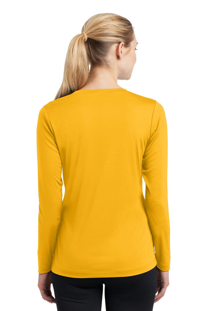 Women's Long Sleeve PosiCharge Competitor V-Neck Tee - Gold