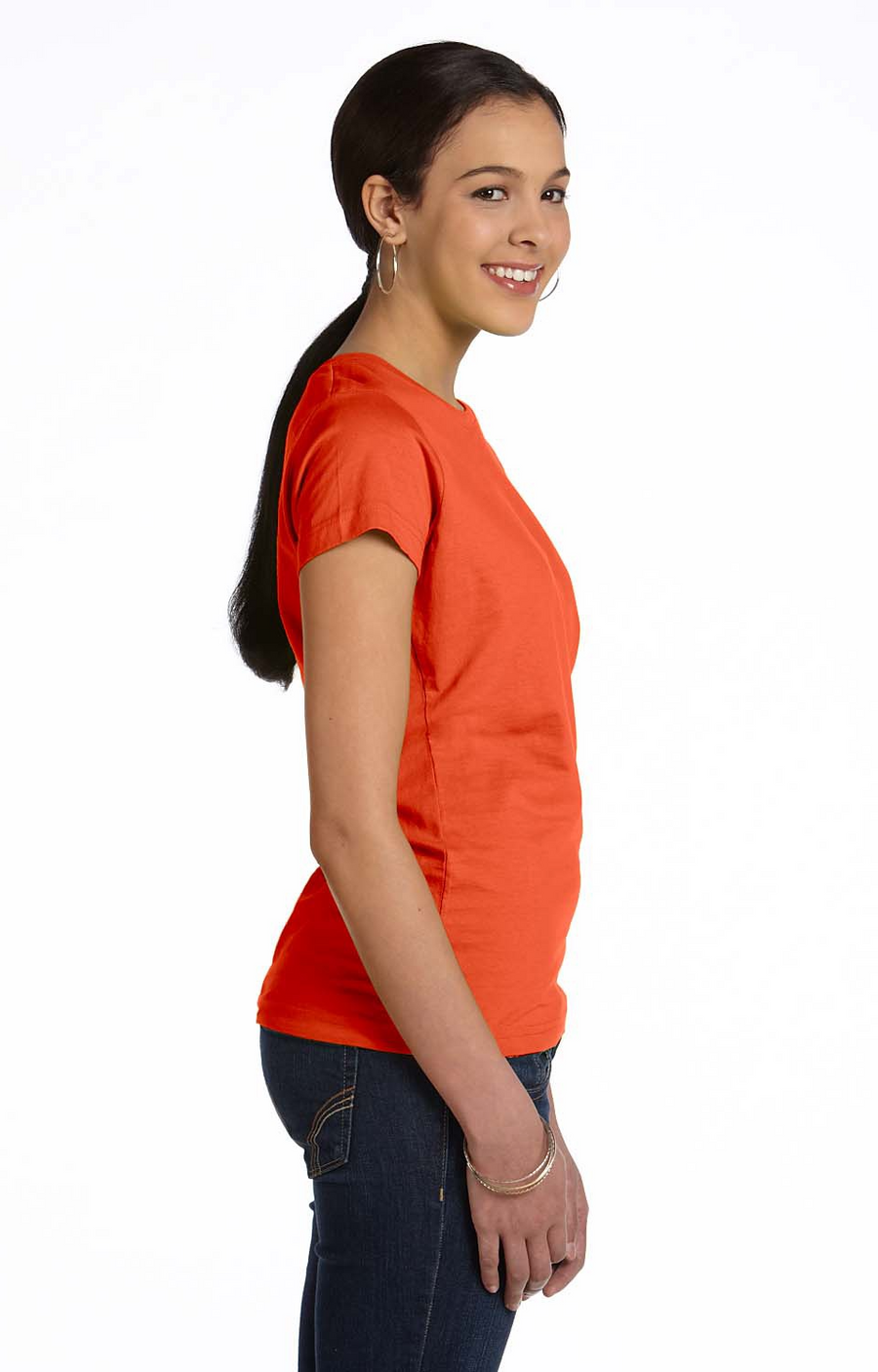 Women's Fine Jersey T-Shirt - Orange