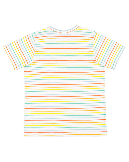 Youth Fine Jersey T-Shirt - Rainbow Stripe