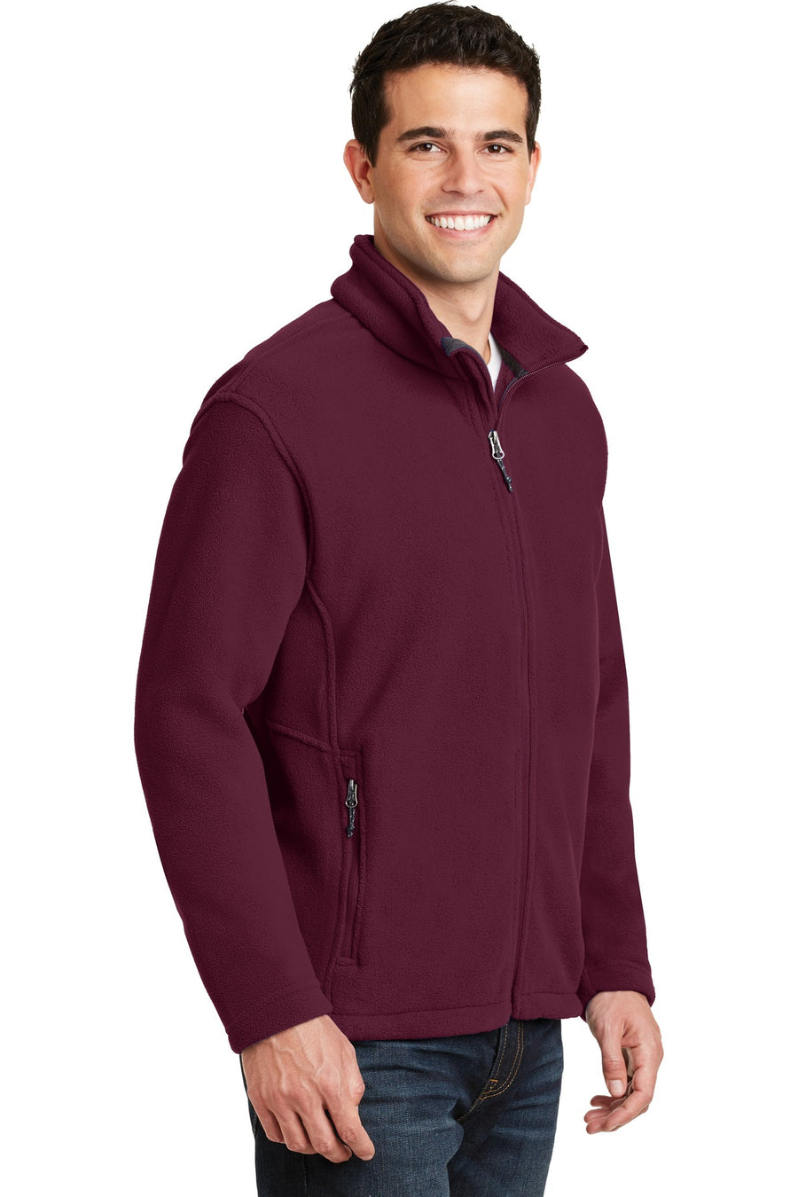 Unisex Value Fleece Jacket - Maroon