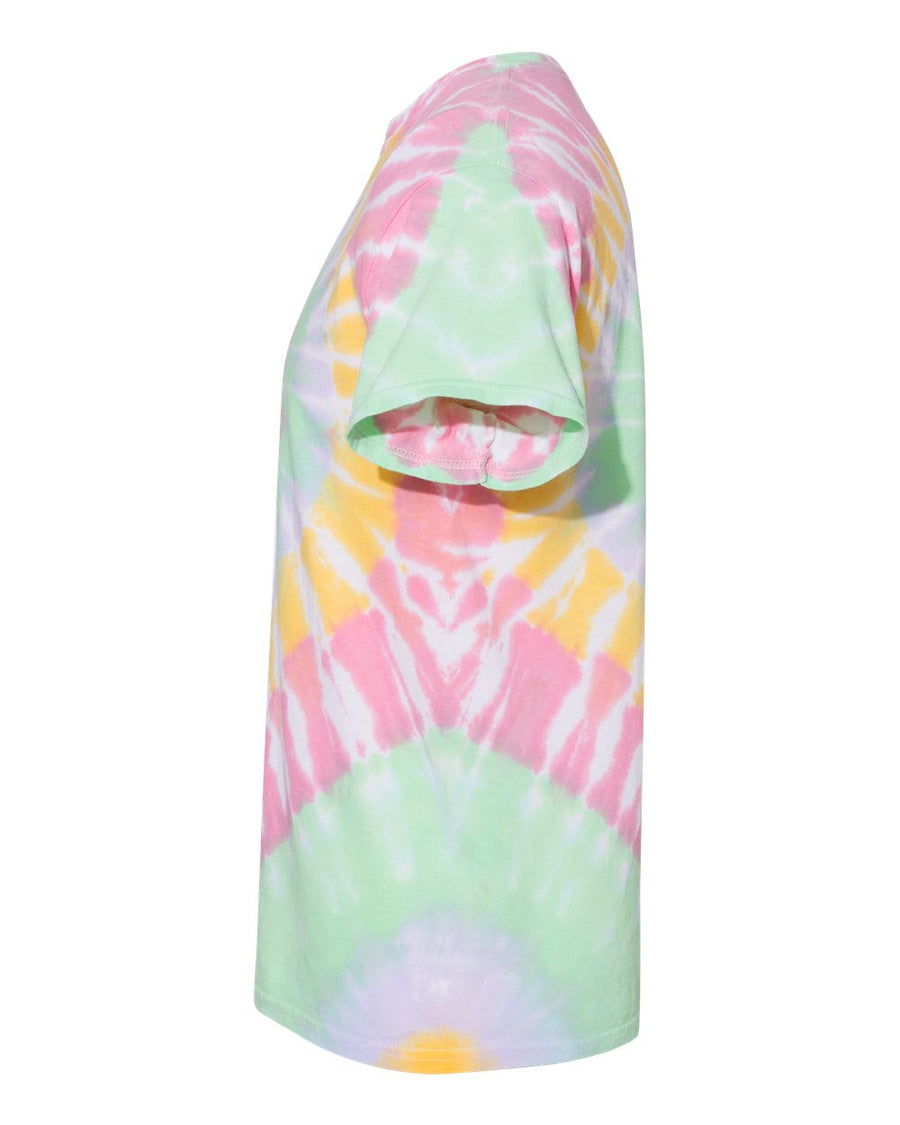 Unisex Multi-Color Spiral Short Sleeve T-Shirt - Ribbon Candy